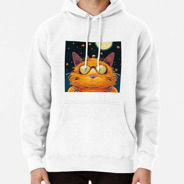 Garfield the cat on the moon cartoon space, garfield cartoon, garfield comic strip, comic strip today, garfield comic today, comic books, comics online, meatcanyon garfield Pullover Hoodie RB1212 product Offical meatcanyon Merch