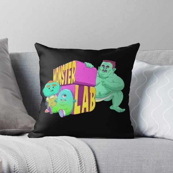 MONSTER LAB - THE OFFICIAL - MEATCANYON Throw Pillow RB1212 product Offical meatcanyon Merch