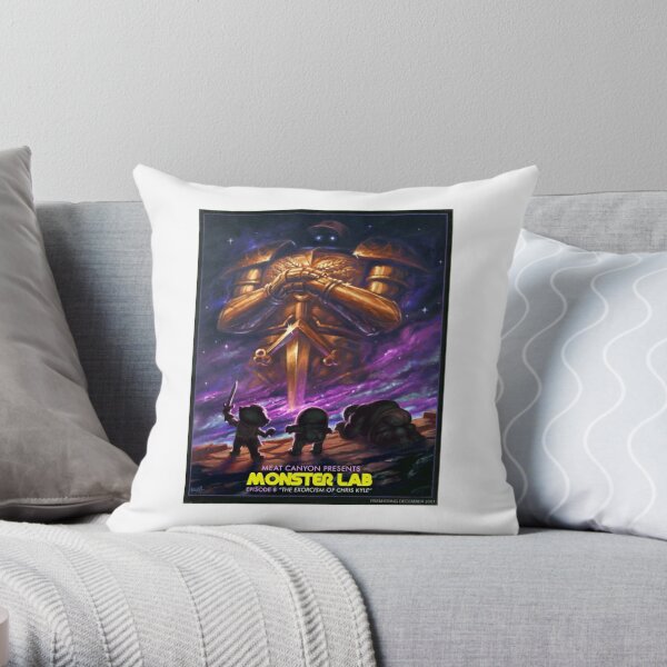 MONSTER LAB EIGHT EPISODE PRINT - MEATCANYON Throw Pillow RB1212 product Offical meatcanyon Merch