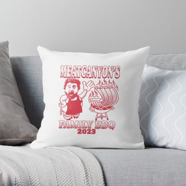 meatcanyon merch cookout Throw Pillow RB1212 product Offical meatcanyon Merch