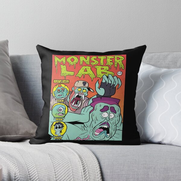 MONSTER LAB FIFTH EPISODE PRINT MEATCANYON Throw Pillow RB1212 product Offical meatcanyon Merch