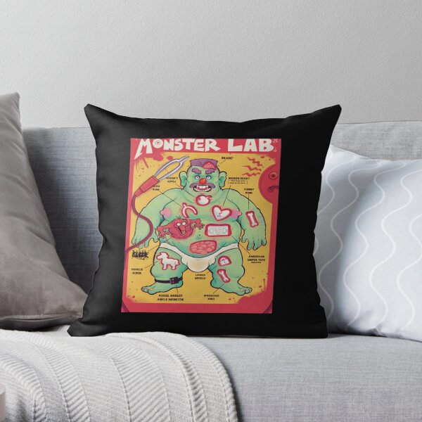 LIMITED EDITION - MONSTER LAB FOURTH EPISODE - MEATCANYON Throw Pillow RB1212 product Offical meatcanyon Merch