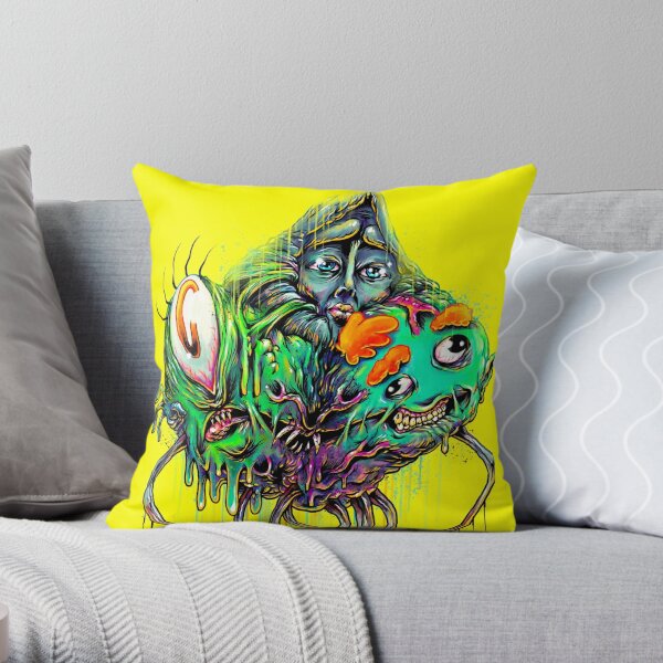MONSTER LAB FIRST EPISODE - MEATCANYON Throw Pillow RB1212 product Offical meatcanyon Merch
