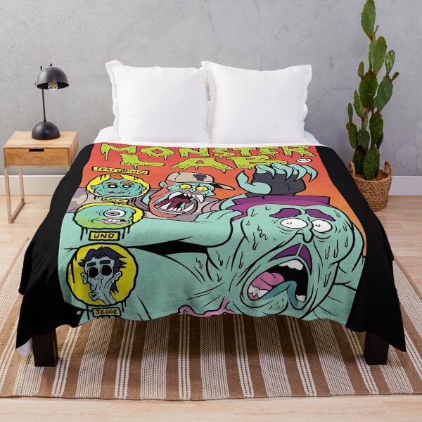 MONSTER LAB FIFTH EPISODE PRINT - MEATCANYON Throw Blanket RB1212 product Offical meatcanyon Merch
