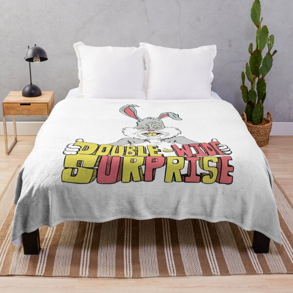 MEATCANYON - DOUBLE WIDE SURPRISE   Throw Blanket RB1212 product Offical meatcanyon Merch